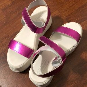 Top Shop pink platform sandals